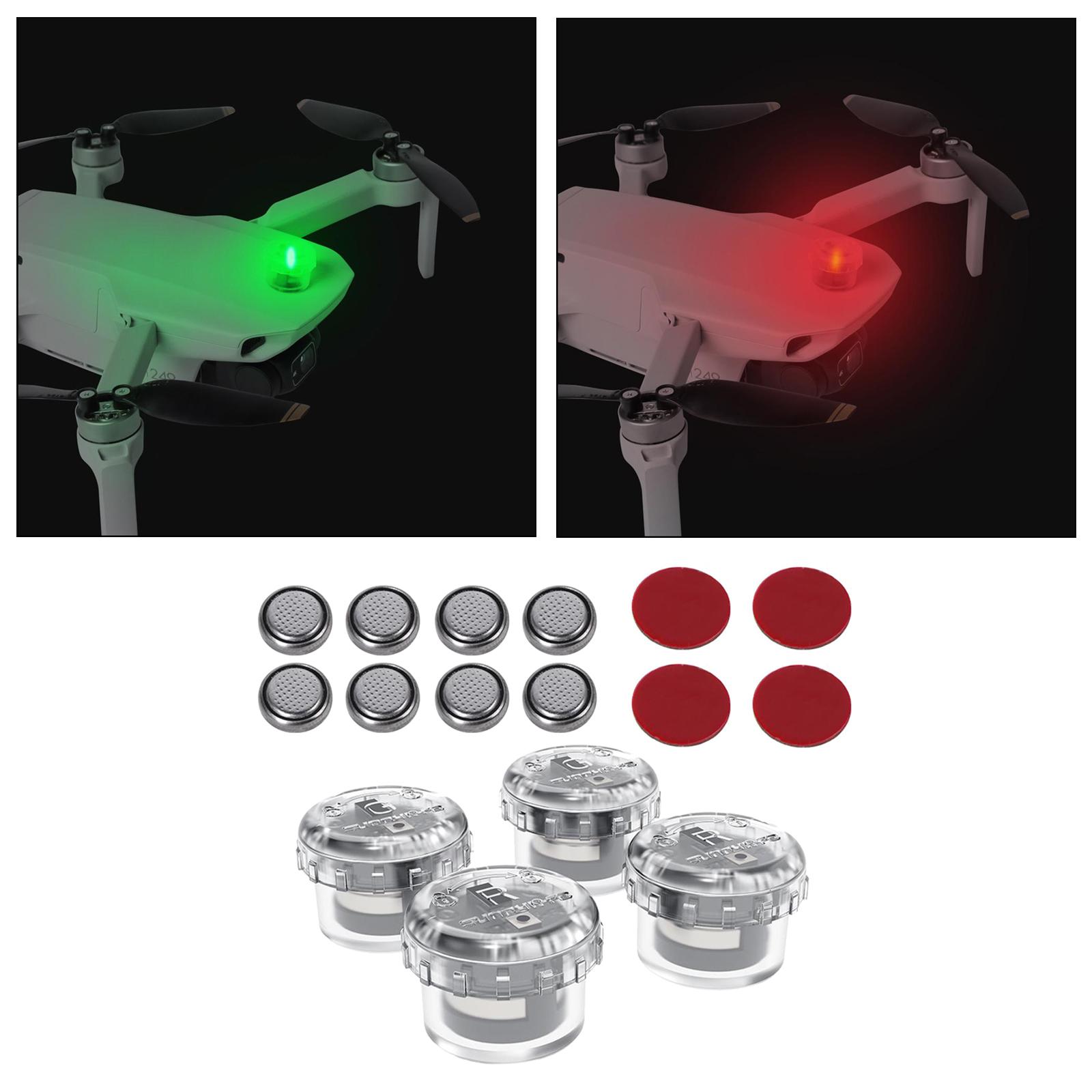 Drone Battery Alarm - 4x LED Luce di volo notturna