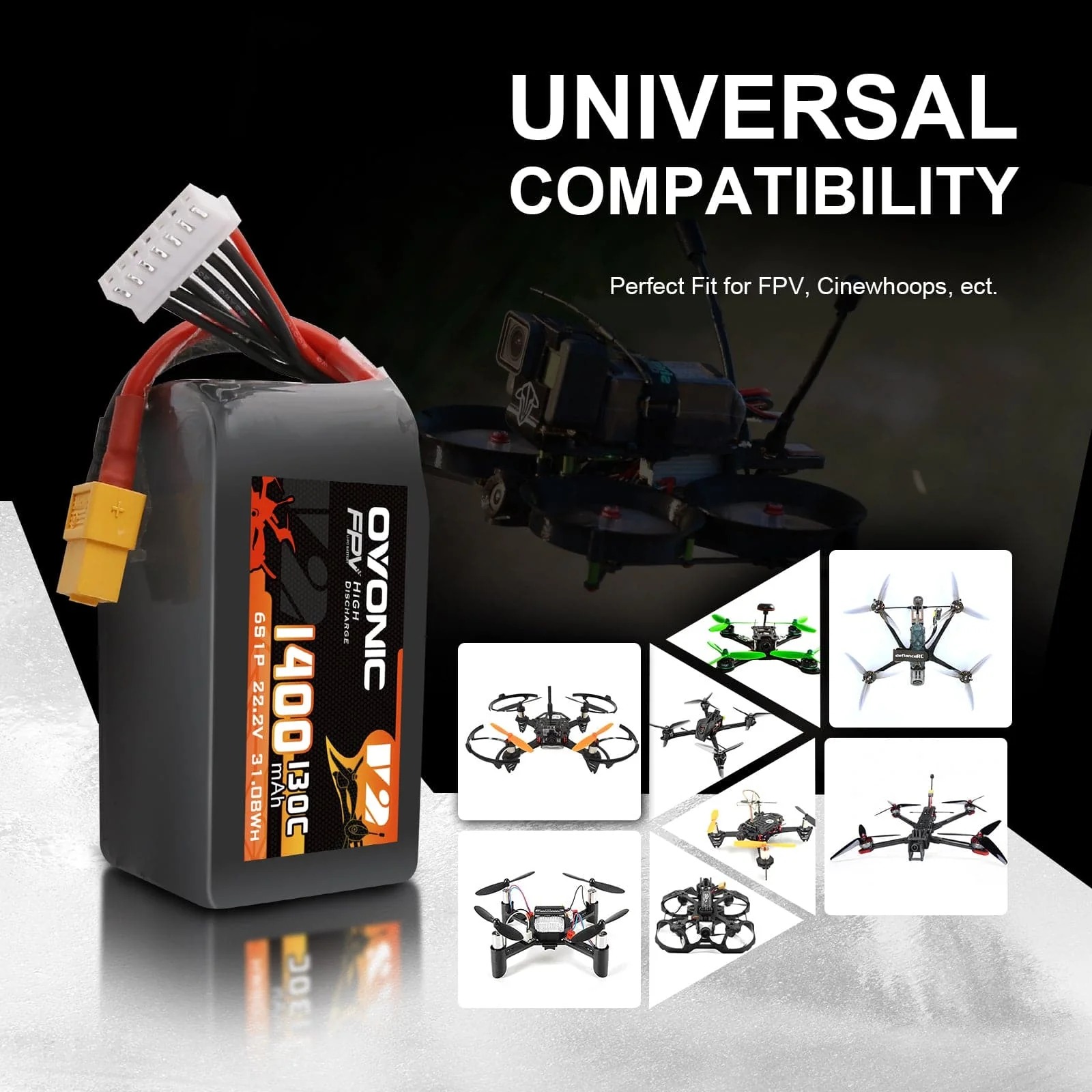 Batteria LiPo Ovonic 6S 1400mA - Drone Battery Bag recensione e prezzo