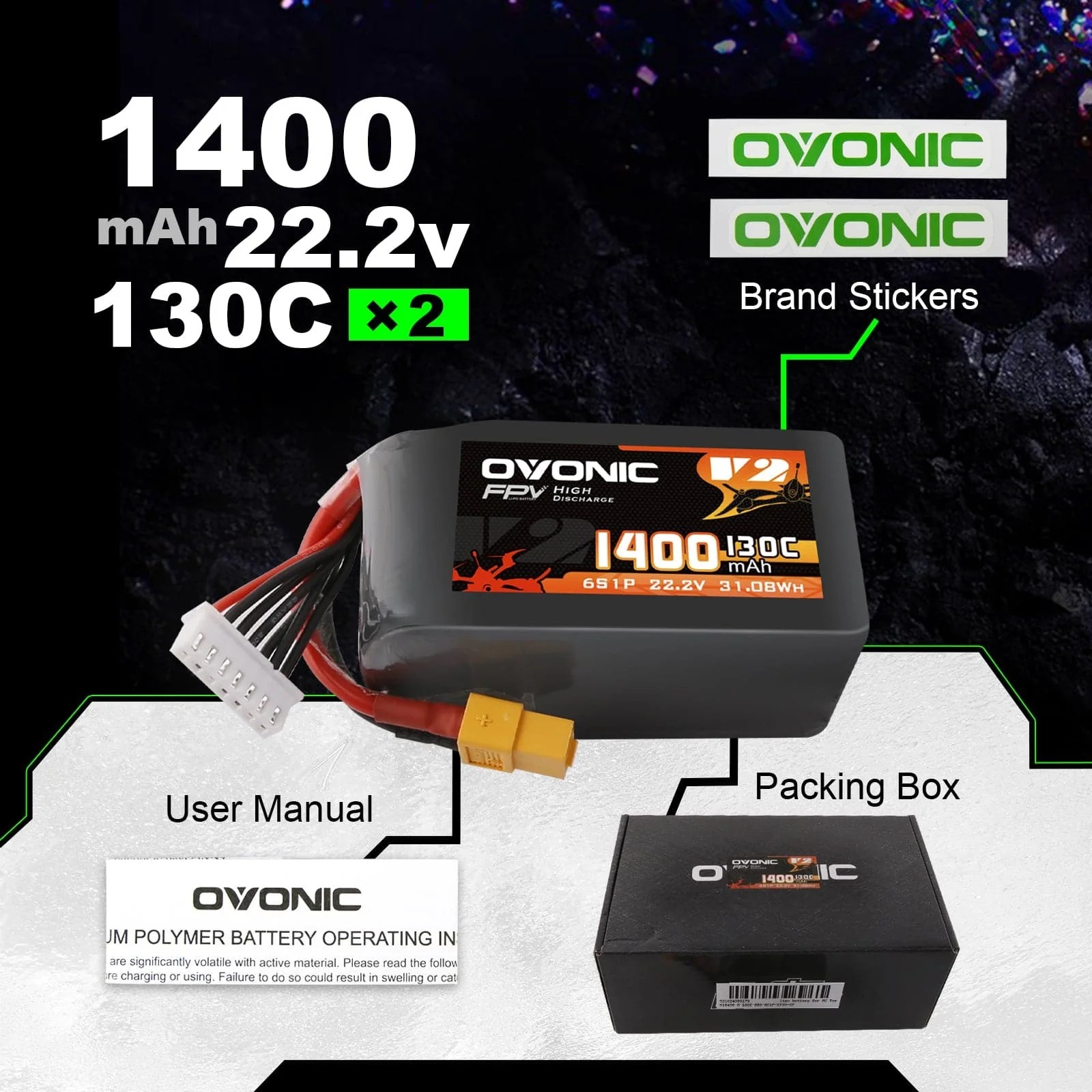 Batteria LiPo Ovonic 6S 1400mA - Drone Battery Bag recensione e prezzo